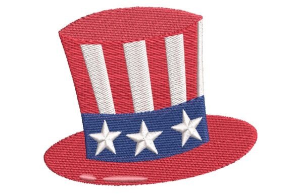 Uncle Sam Patriotic Top Hat